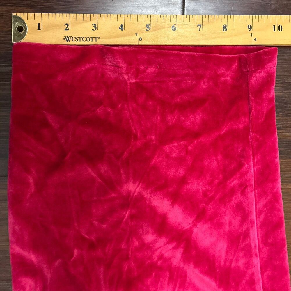 NEW Liz Claiborne Red Luxe Velour Pants Wide Leg Casual Holiday Womens Plus 2X - Picture 15 of 15